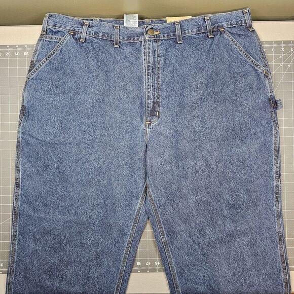 Carhartt Jeans Mens 46x30 Carpenter nwt B13 Work Casual Construction Preppy - Picture 1 of 11